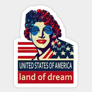 land of dream Sticker